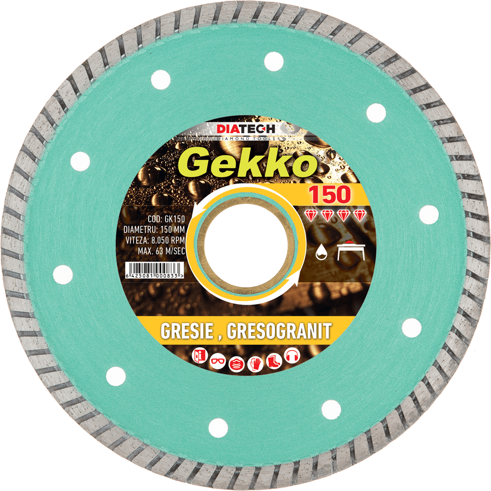 Disc diamantat pentru gresie Diatech GEKKO, 115-350mm - BIG STORE (Dynamic Tools SRL)