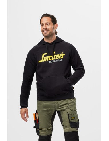 Hanorac pentru bărbați Snickers Workwear cu logo, 80% bumbac, 20% poliester, 2899, Black