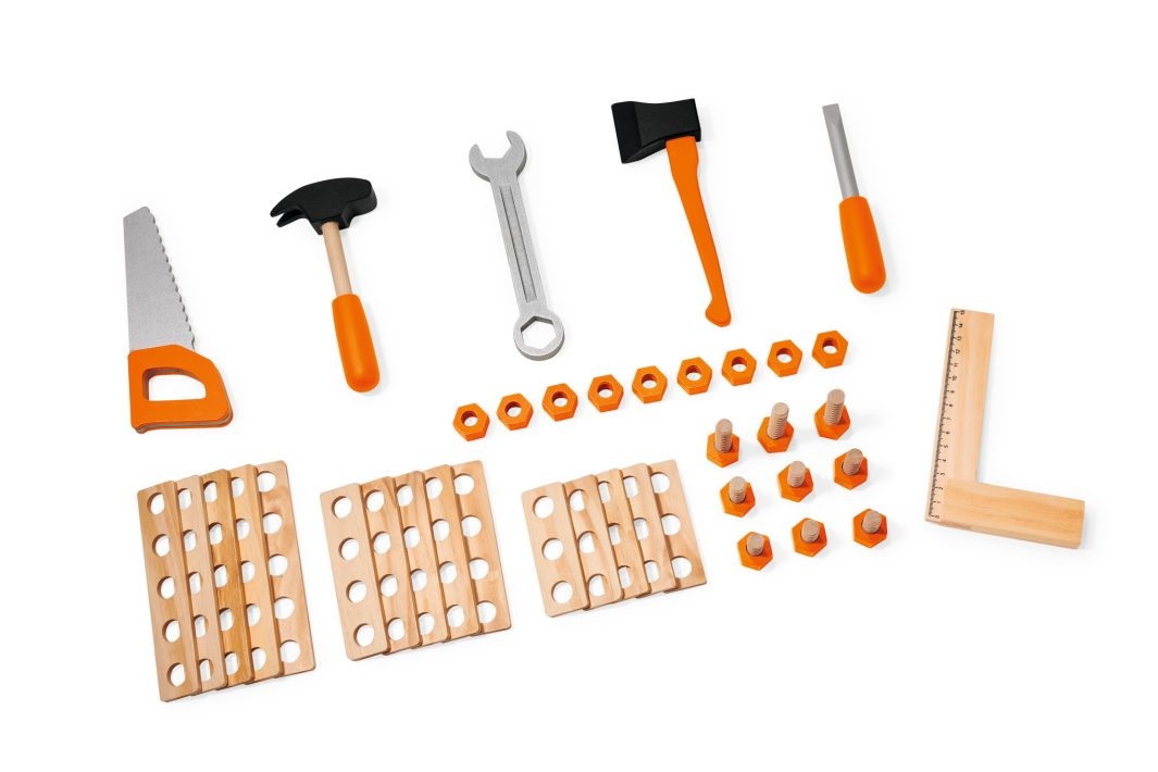 Banc de lucru de jucărie Stihl din lemn, cod 04216000144