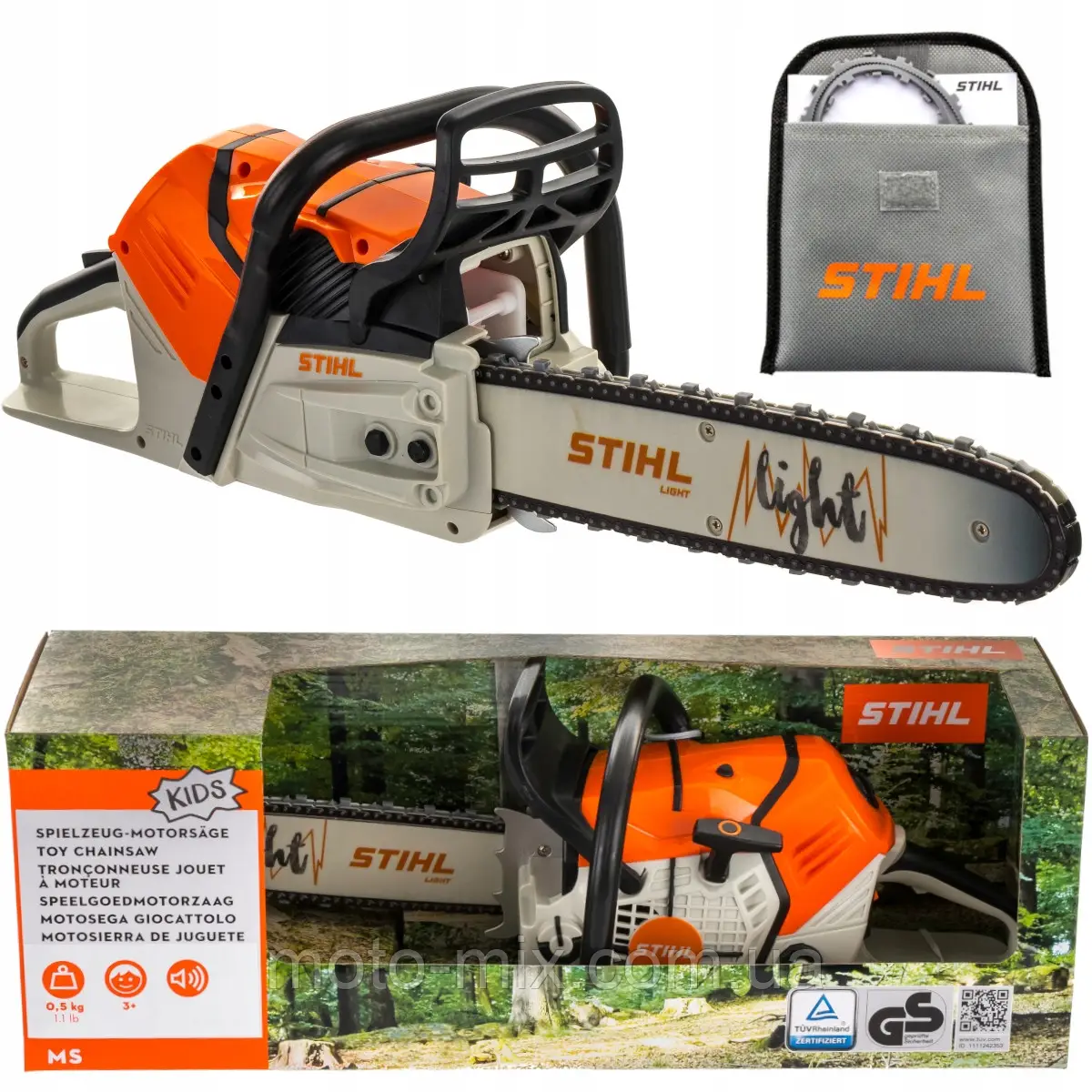 Motoferăstrău de jucărie Stihl MS 500i, cu baterii, cod 04216000053
