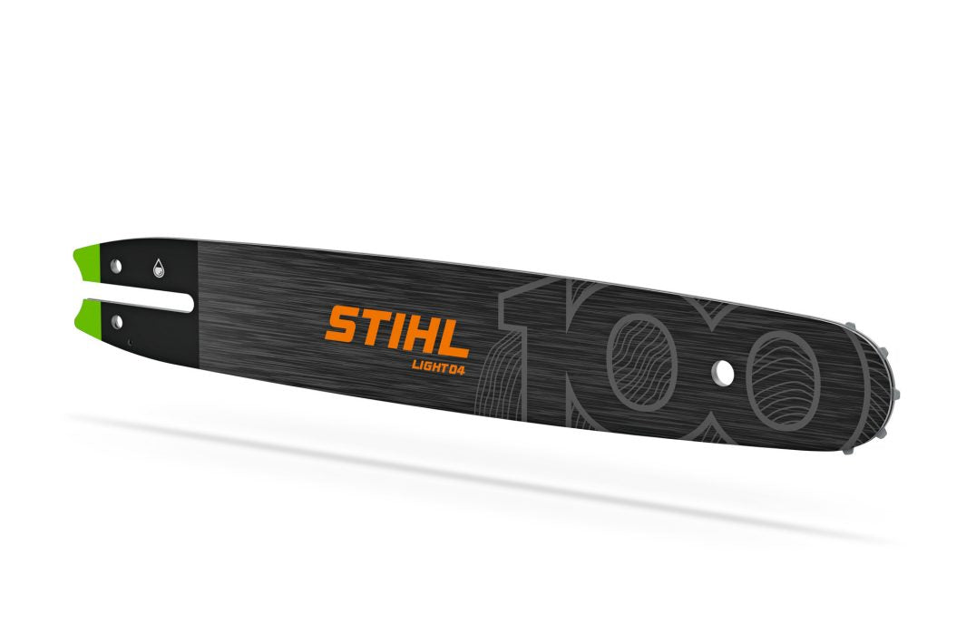 Șină ghidaj Stihl Light 04, 3/8", 1.3 mm, Ediţie Centenară, coadă şină 3005, cod 30058354809