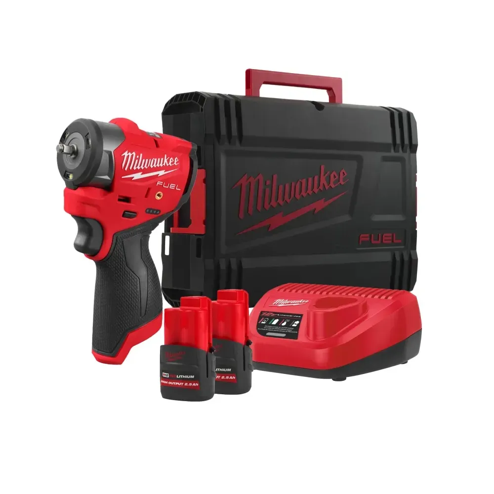 Cheie sub-compactă de impact Milwaukee M12 FSCIWF14 ¼″ FUEL™ cu inel de fixare