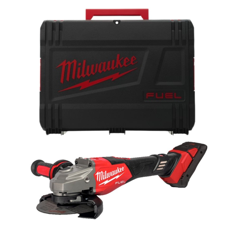 Polizor unghiular Milwaukee M18 FHSAG125XB2-0X, 125 MM, cu frânare și schimbător lateral, 1 x cutie HD, cod 4933493415