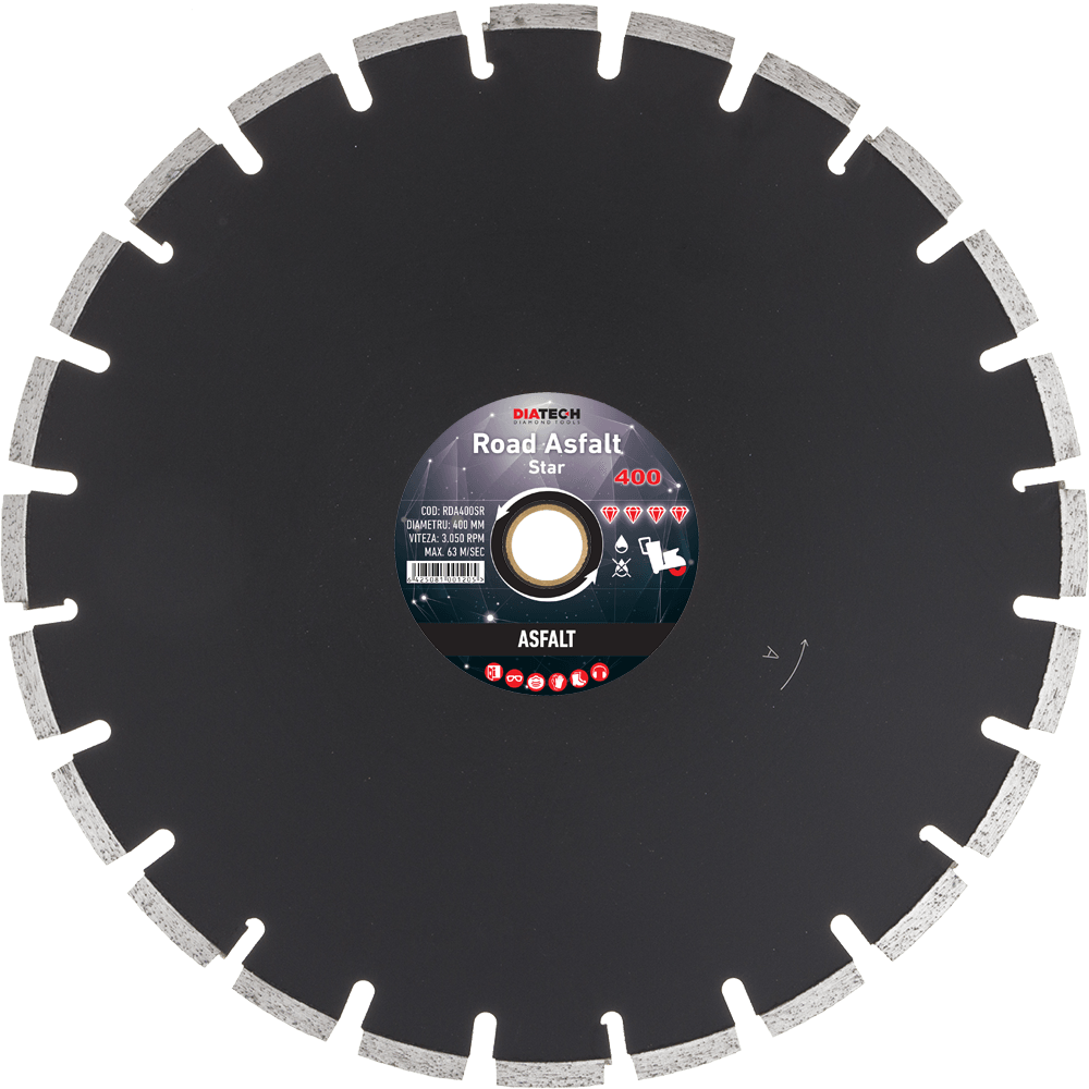 Disc diamantat pentru asfalt Diatech ROAD STAR, 300-450mm - BIG STORE (Dynamic Tools SRL)