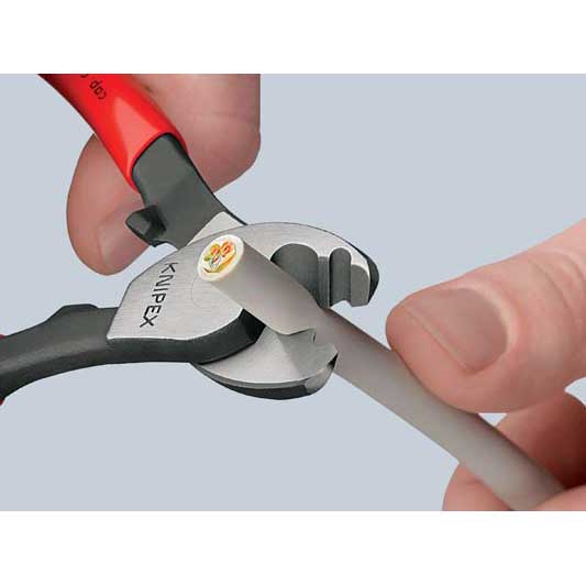 Foarfecă Knipex pentru tăiat cabluri de Cu și Al, 165 mm, cod 9511165A