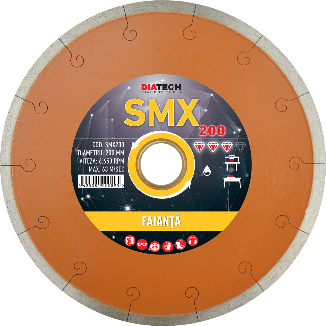 Disc diamantat pentru faianță Diatech SMX, 115-350mm - BIG STORE (Dynamic Tools SRL)