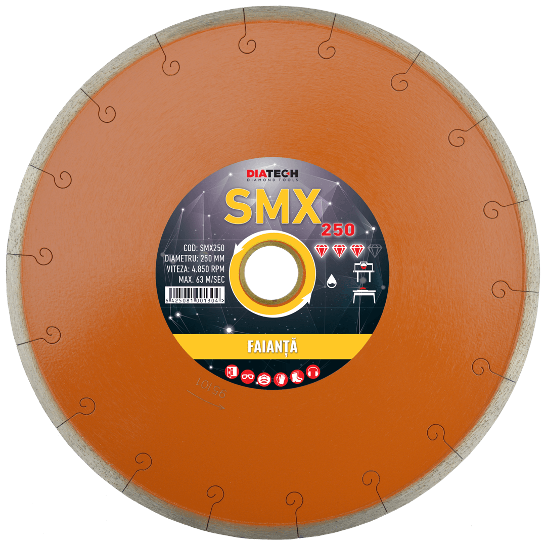 Disc diamantat pentru faianță Diatech SMX, 115-350mm - BIG STORE (Dynamic Tools SRL)