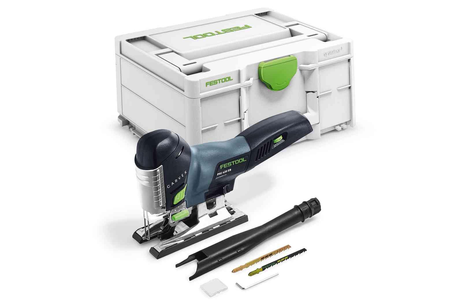 Fierăstrău pendular cu acumulator Festool CARVEX PSC 420 EB-Basic, cod 576521, 18V, 4,0Ah - BIG STORE (Dynamic Tools SRL)