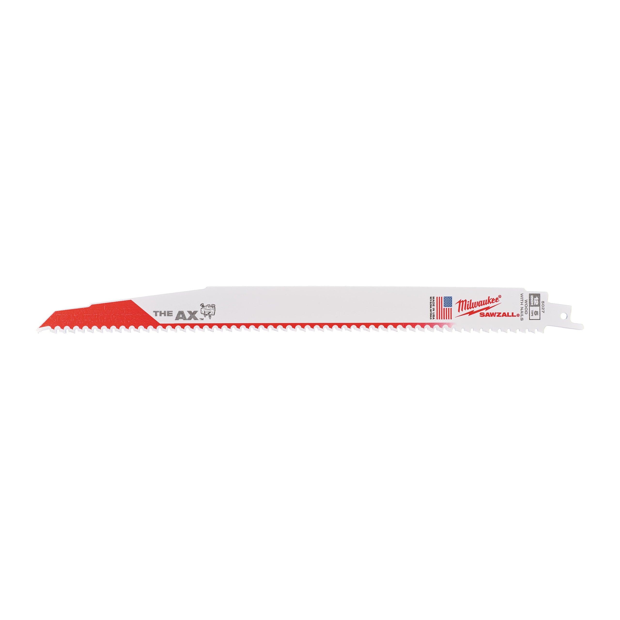 Pânze de fierăstrău Heavy Duty AX™ 300/5/3,2 mm BiMetal, Co, 25 buc, pentru lucrări de demolare, Milwaukee cod 48008027 - BIG STORE (Dynamic Tools SRL)