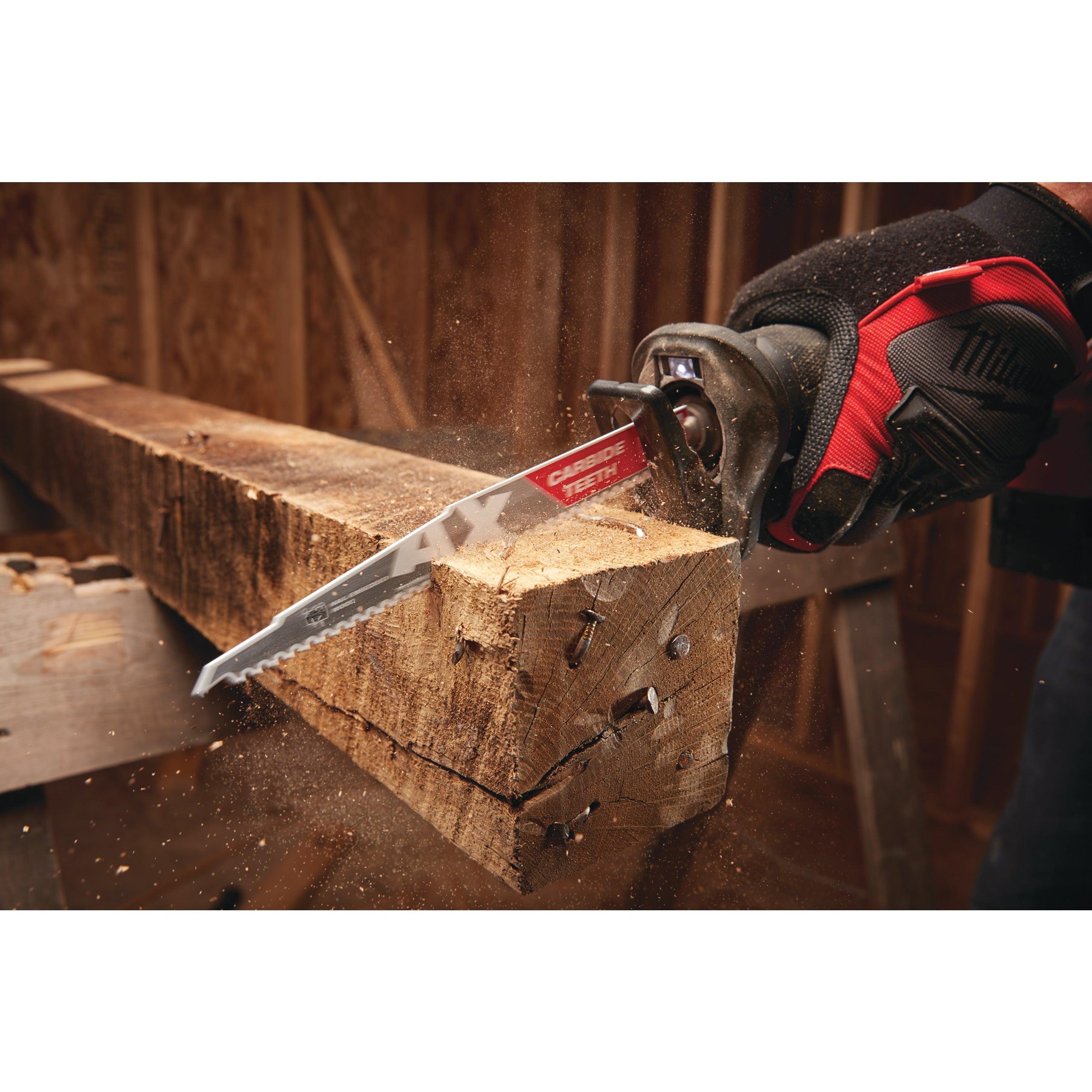 Pânze sabie TCT AX 230 Heavy Duty AX™ cu dinți din carbură pentru lucrări de demolare Milwaukee cod 48005226 - BIG STORE (Dynamic Tools SRL)