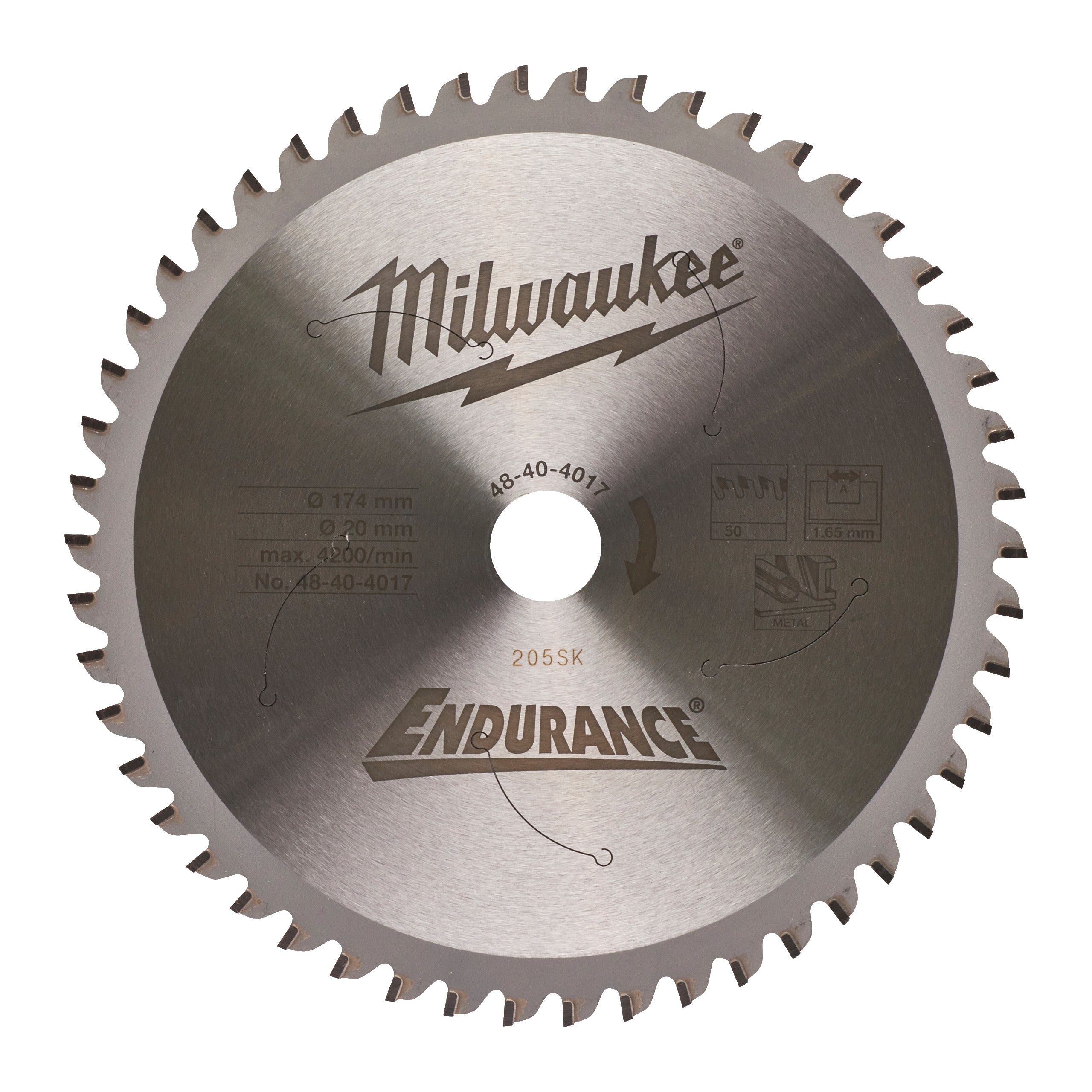 Pânze fierăstrău circular pentru metal 174/20/50, Milwaukee cod 48404017