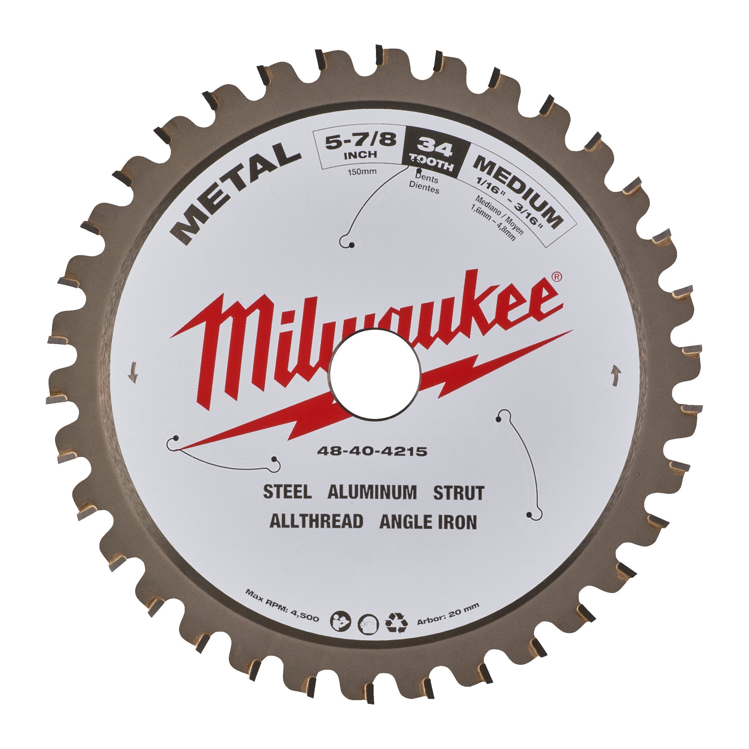 Pânze fierăstrău circular pentru metal 135/20/30, Milwaukee cod 48404070