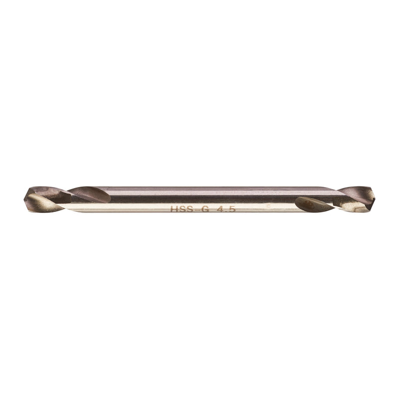 Burghie pentru metal Milwaukee HSS-G cu 2 vârfuri, ø4,5x58mm - 10 buc, 4932352230