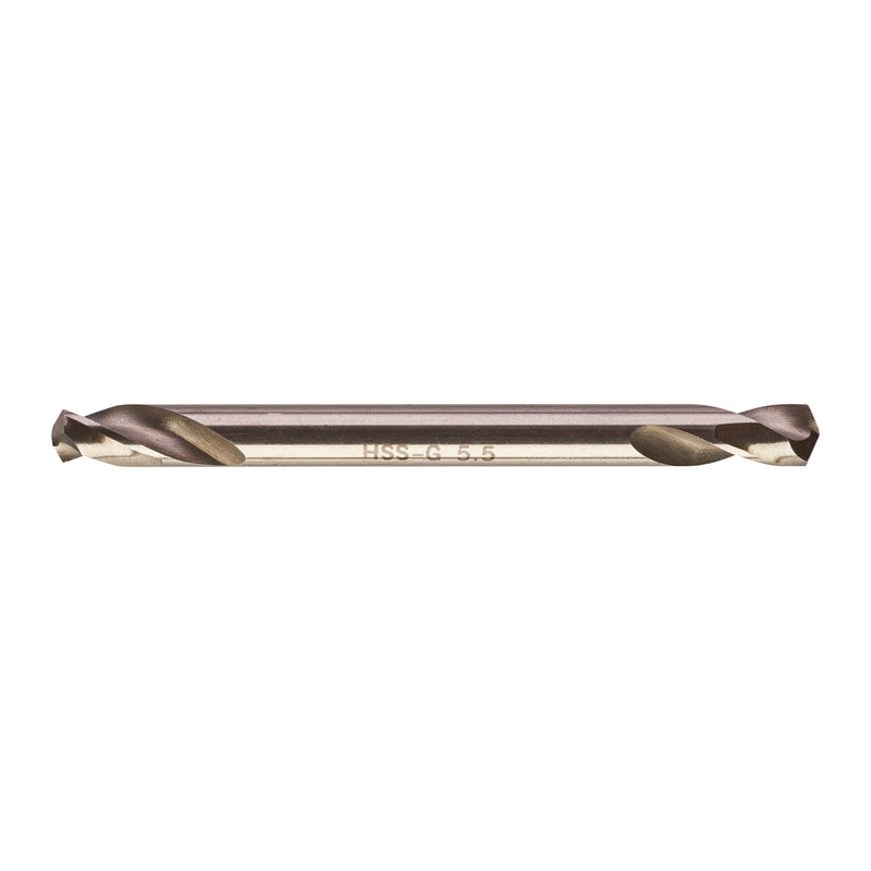 Burghie pentru metal Milwaukee HSS-G cu 2 vârfuri, ø5,5x66mm - 10 buc, 4932352233