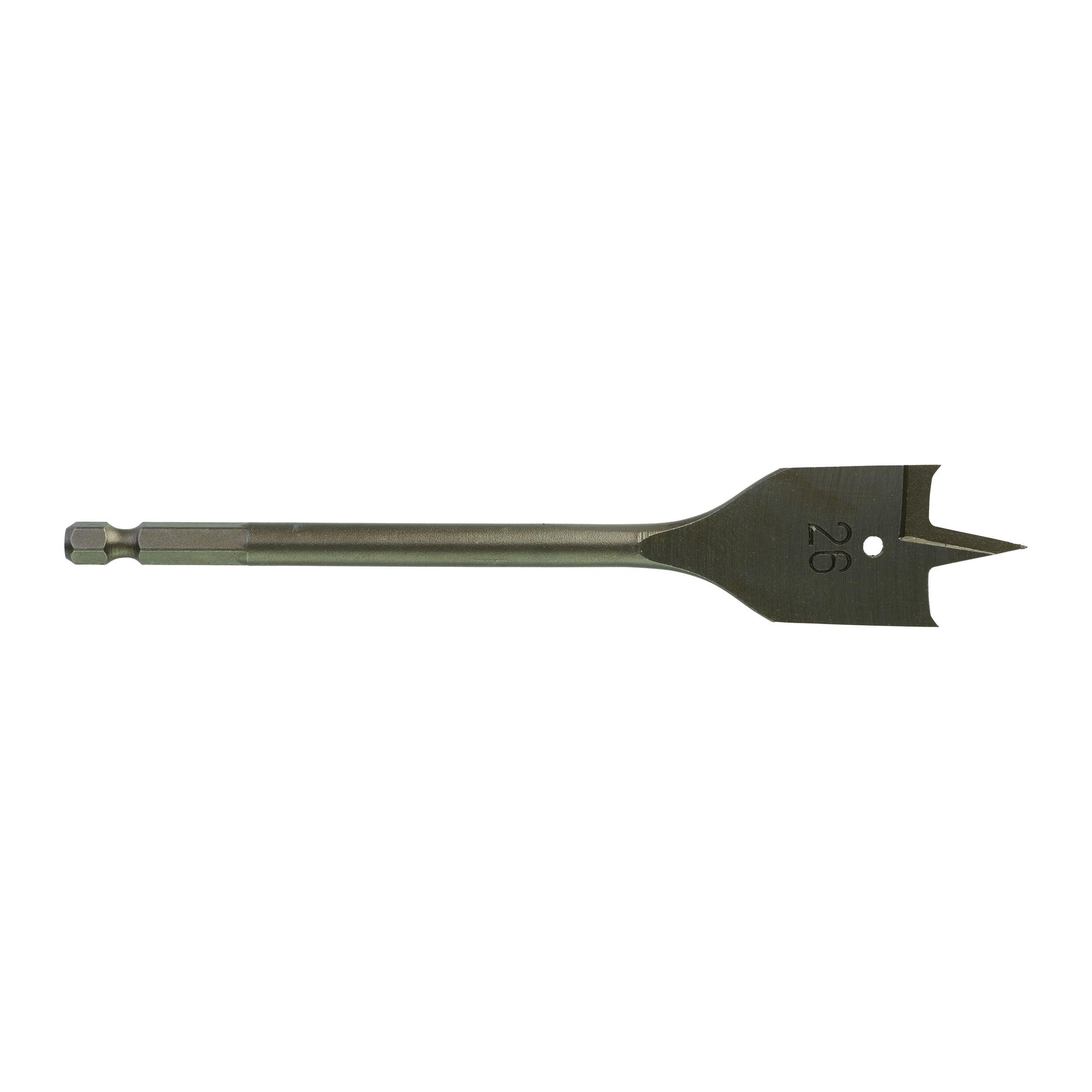 Burghiu plat pentru lemn Milwaukee ø26 x 152 mm, 4932363142 - BIG STORE (Dynamic Tools SRL)