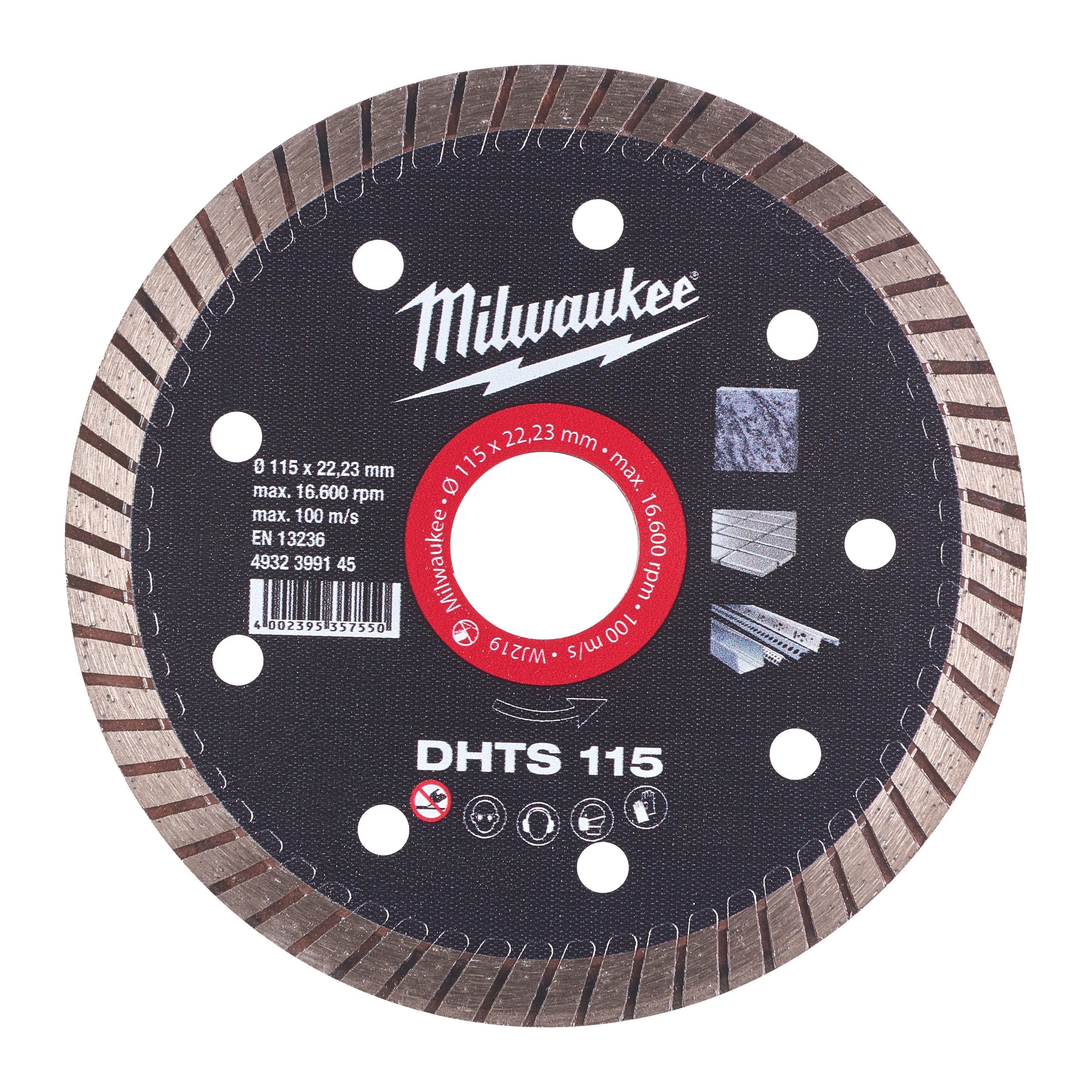 Disc diamantat DHTS 115 x 22,2 mm, Milwaukee cod 4932399145