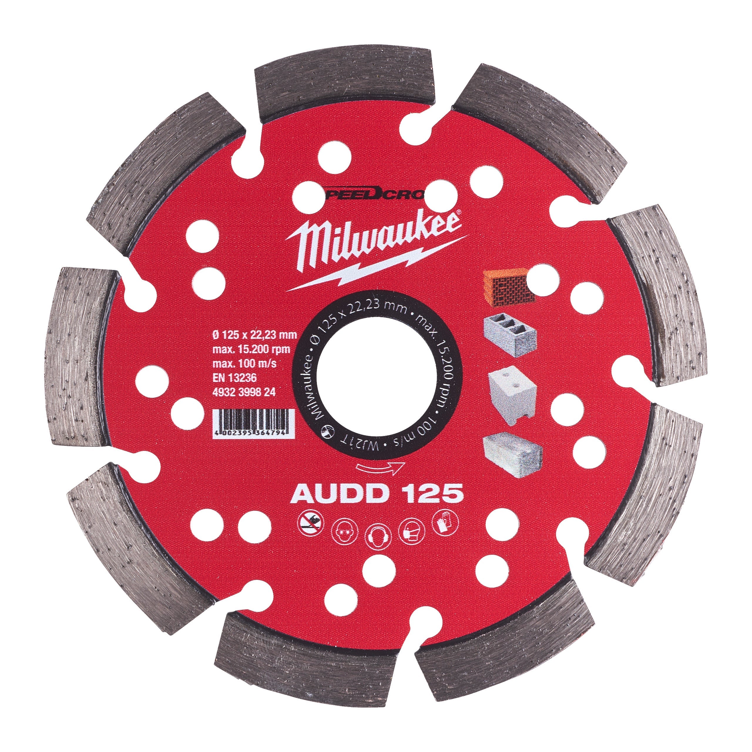 Disc diamantat AUDD 125 mm, Milwaukee cod 4932399824