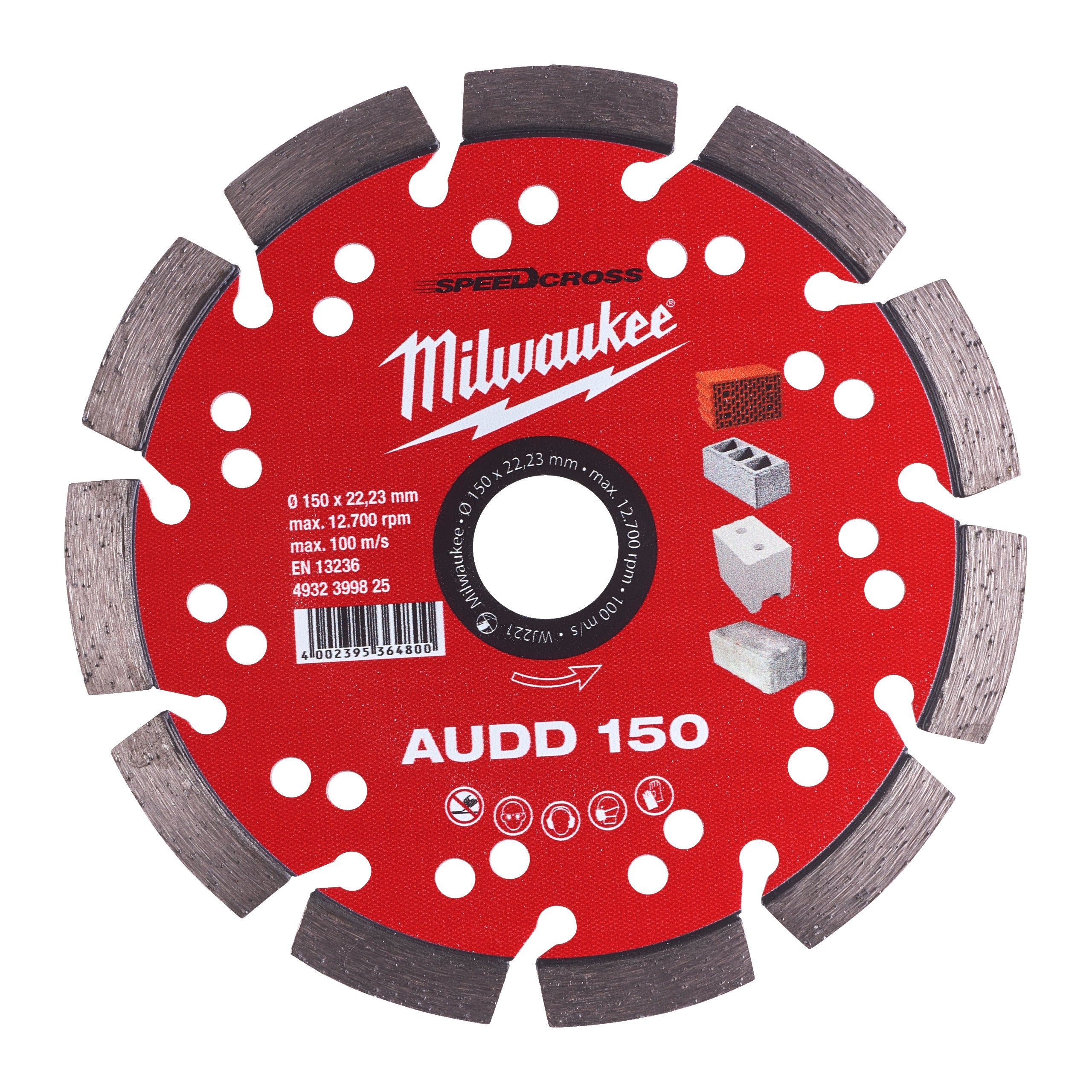 Disc diamantat AUDD 150 mm, Milwaukee cod 4932399825