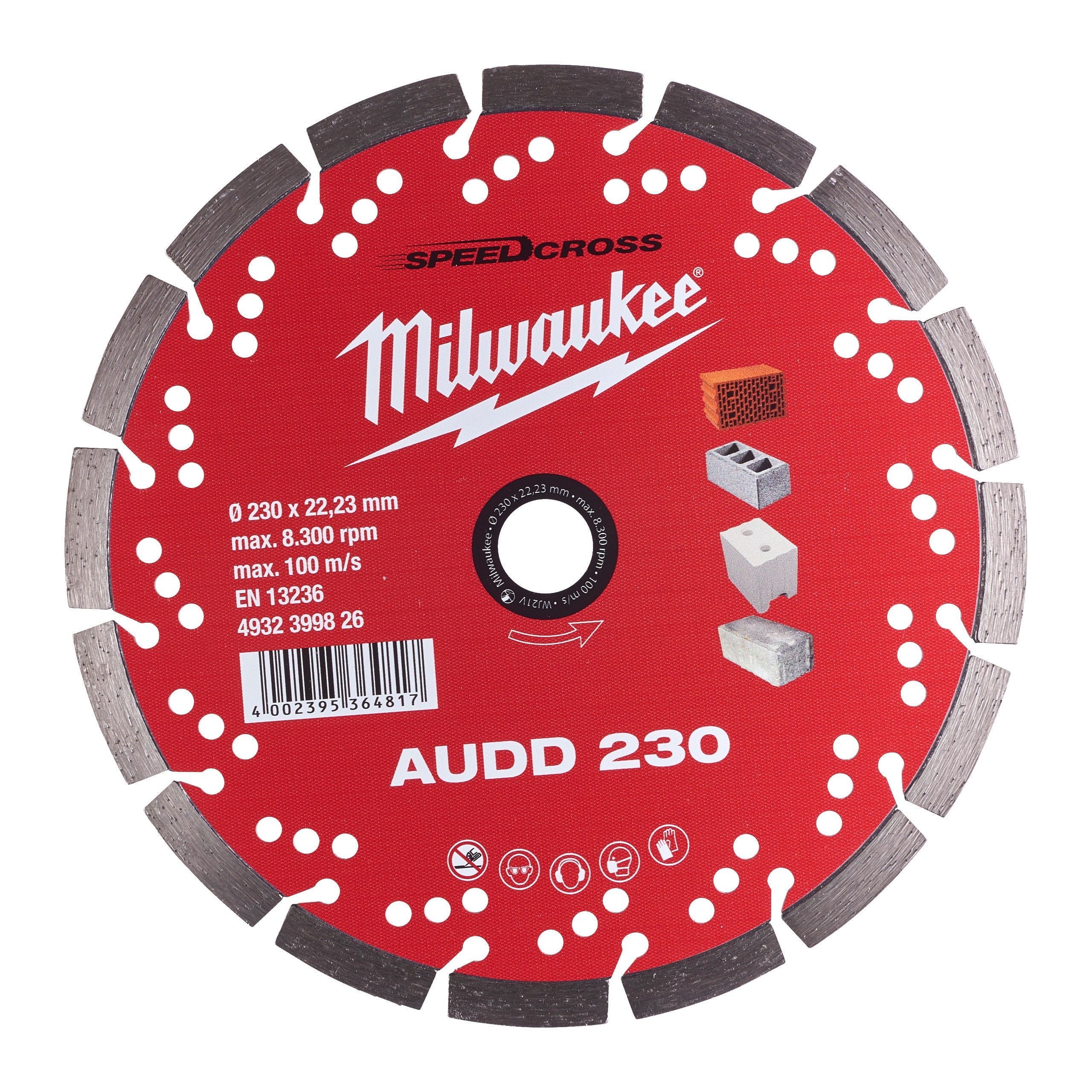 Disc diamantat AUDD 230 mm, Milwaukee cod 4932399826