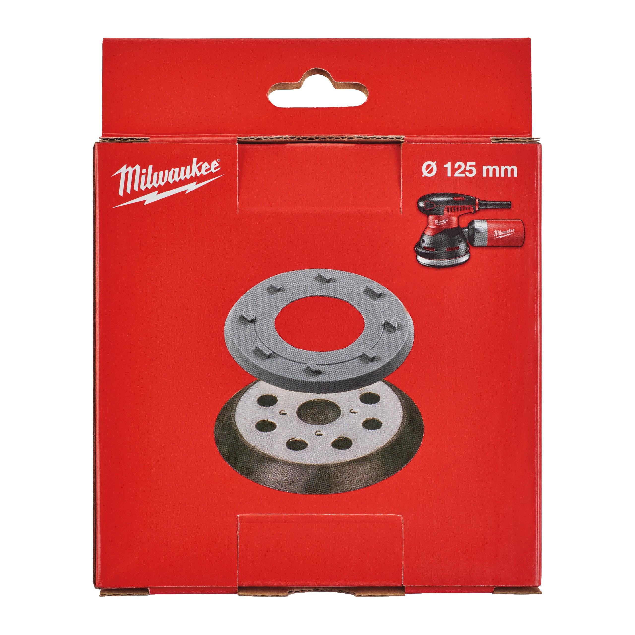 Placă de șlefuire Milwaukee 125mm, 8 orificii (set 2 buc), cod 4932430091 - BIG STORE (Dynamic Tools SRL)