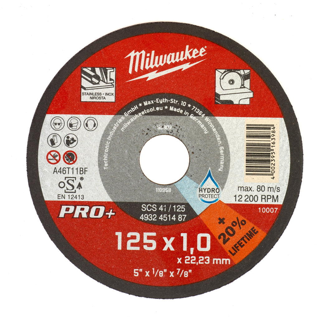 Disc pentru metal plat 125X1 PRO+ Milwaukee cod 4932451487