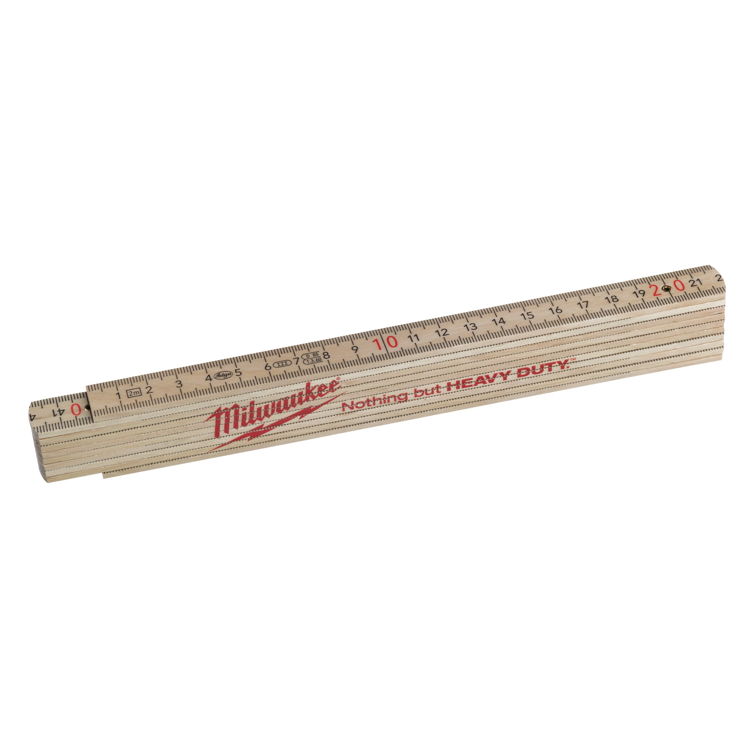 Metru de tâmplărie din lemn Milwaukee, îngust - 2m, cod 4932459303