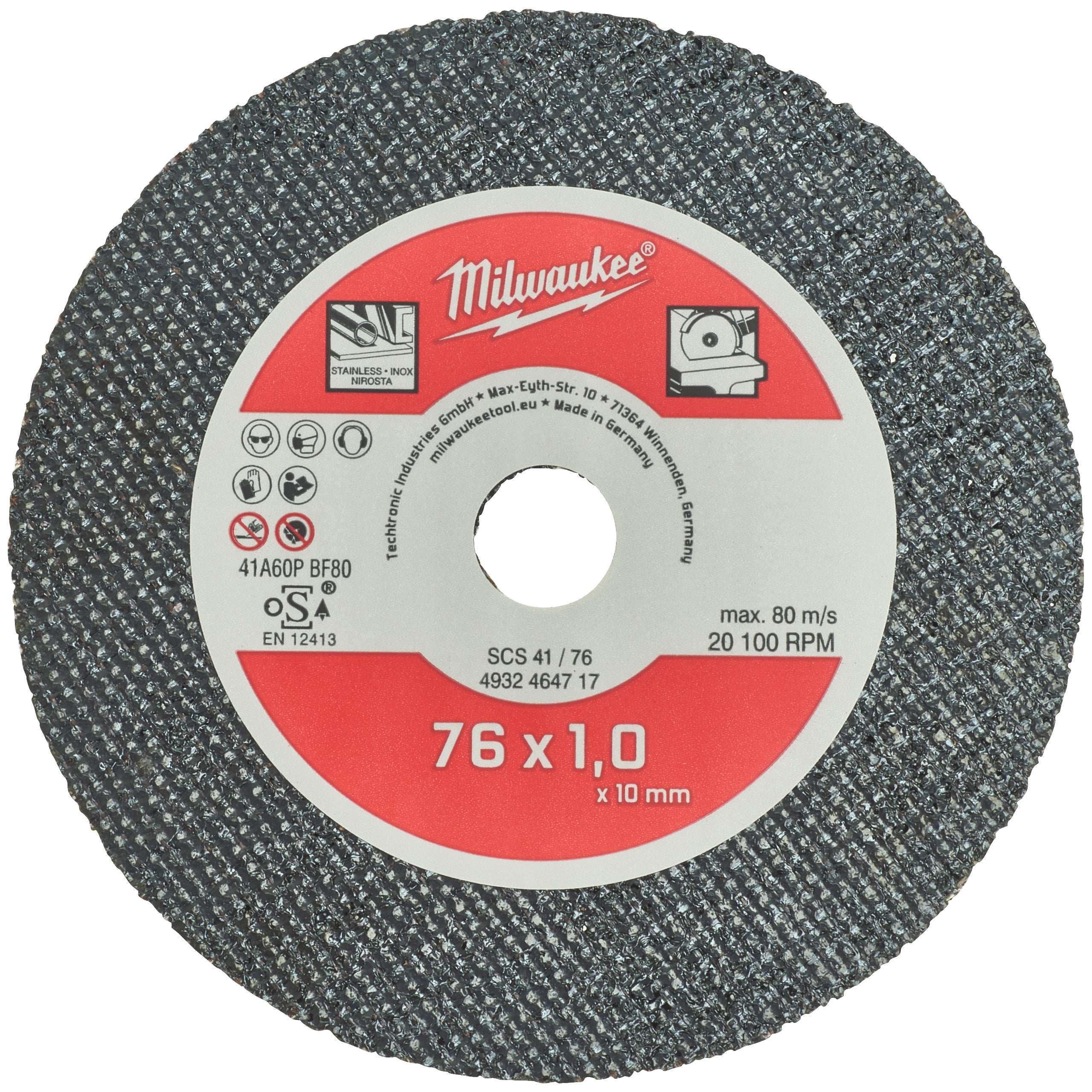 Disc Milwaukee de tăiat metal 76 mm, 5 buc, cod 4932464717