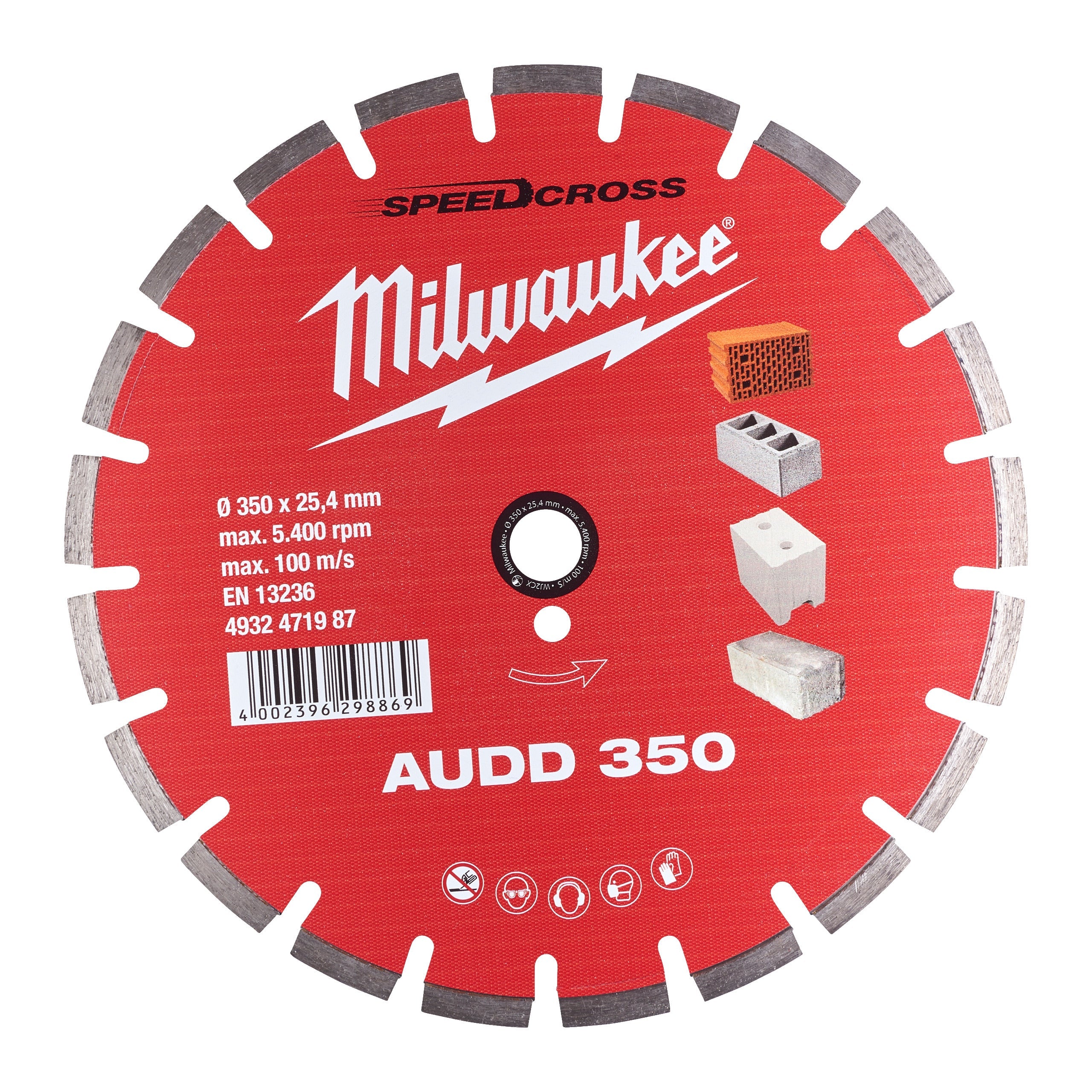 Disc diamantat AUDD 350 Milwaukee cod 4932471987