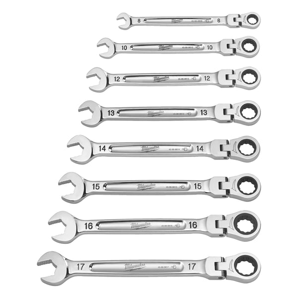 Set 7 chei fixe MAX BITE™ cu clichet și cap flexibil Milwaukee, cod 49