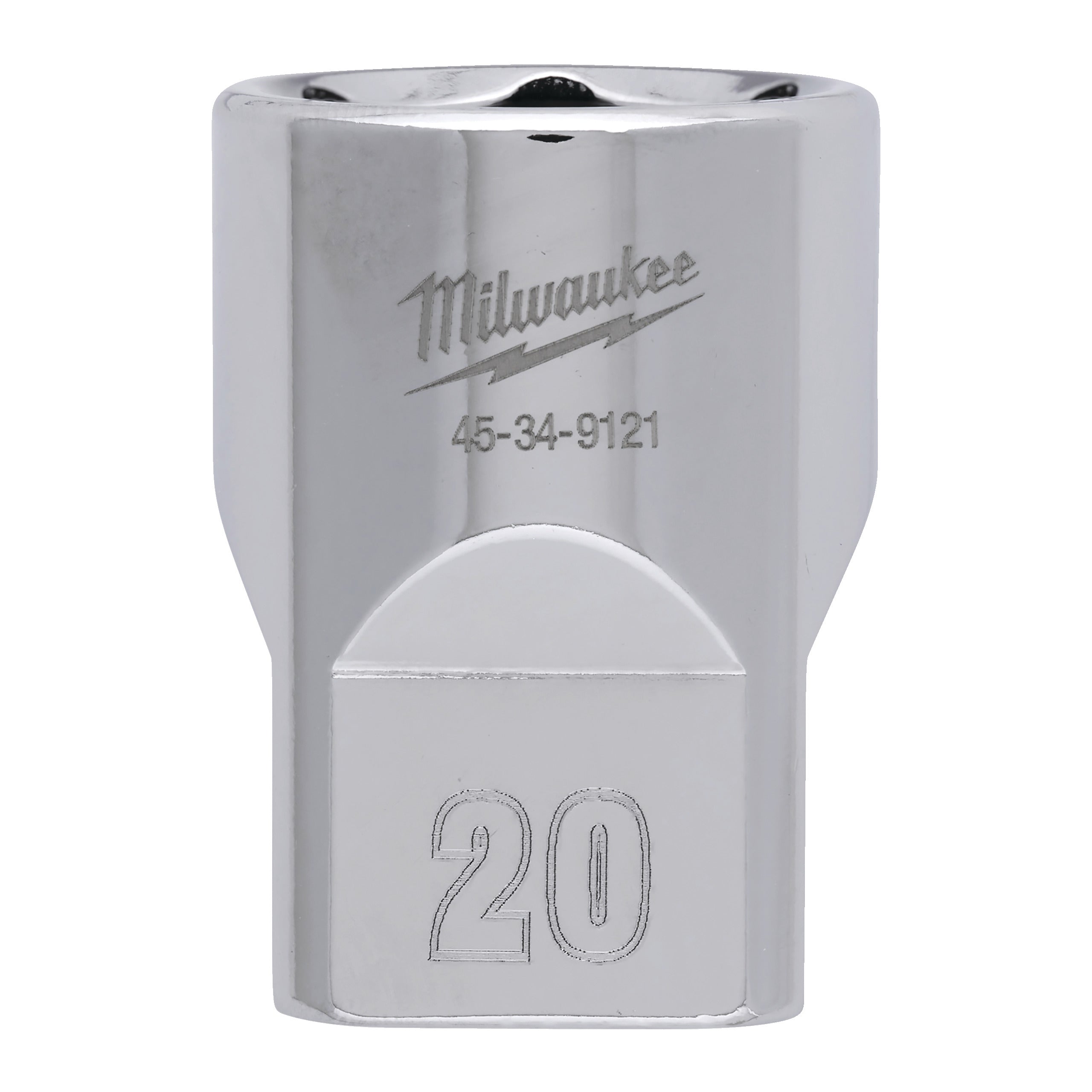 Cheie tubulară 1/2, sistem metric, 20mm, scurtă, Milwaukee, cod 4932480018