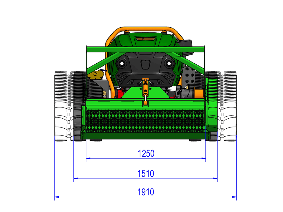 Tocător multifuncțional șenilat și radiocomandat Green Climber LV800, Tocător multifuncțional șenilat și radiocomandat Green Climber LV800,