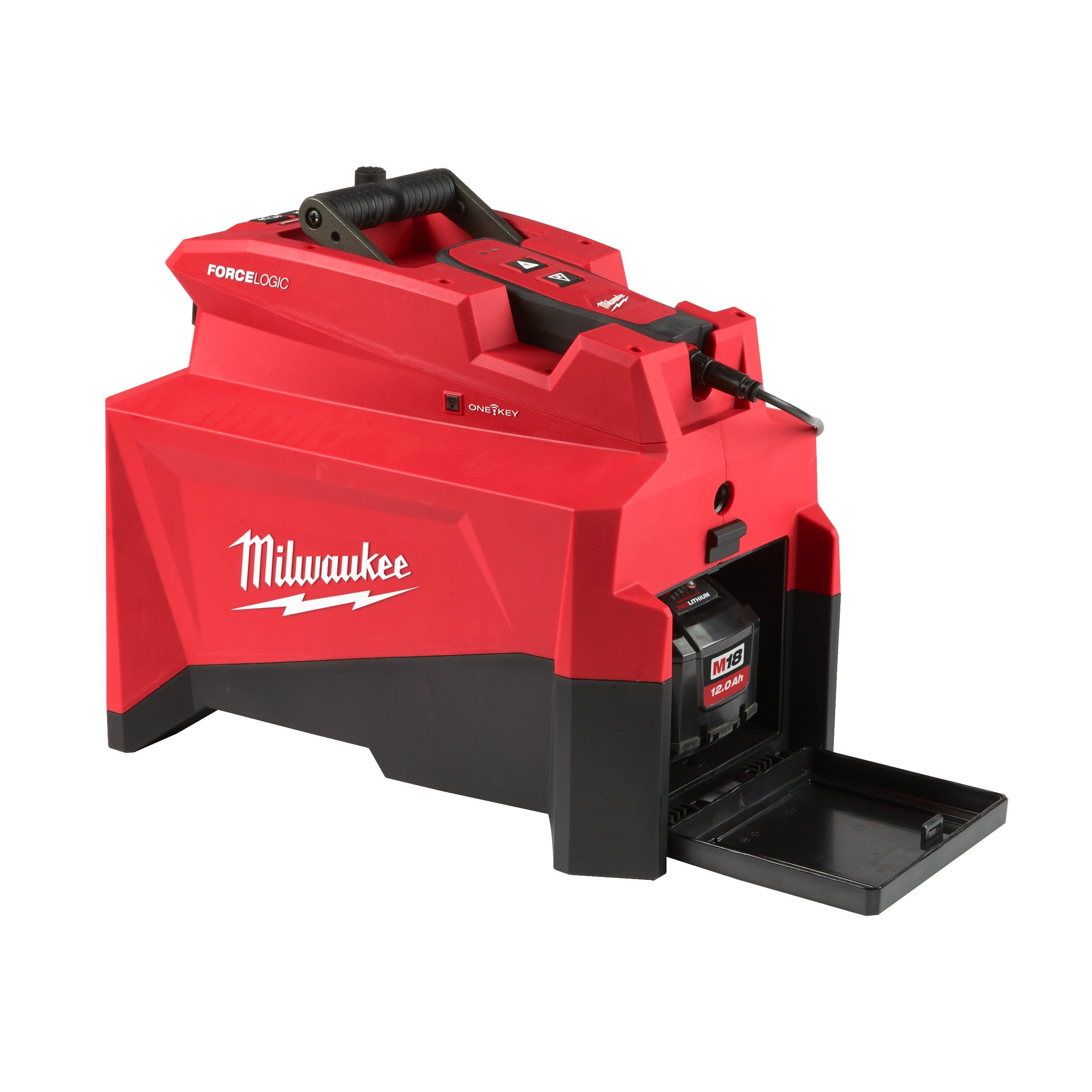 Pompă hidraulică utilitară M18™ Milwaukee M18HUP700-121, cod 4933471813, 1 x M18 HB12 acumulator, M12-18 FC încărcător, fără cutie