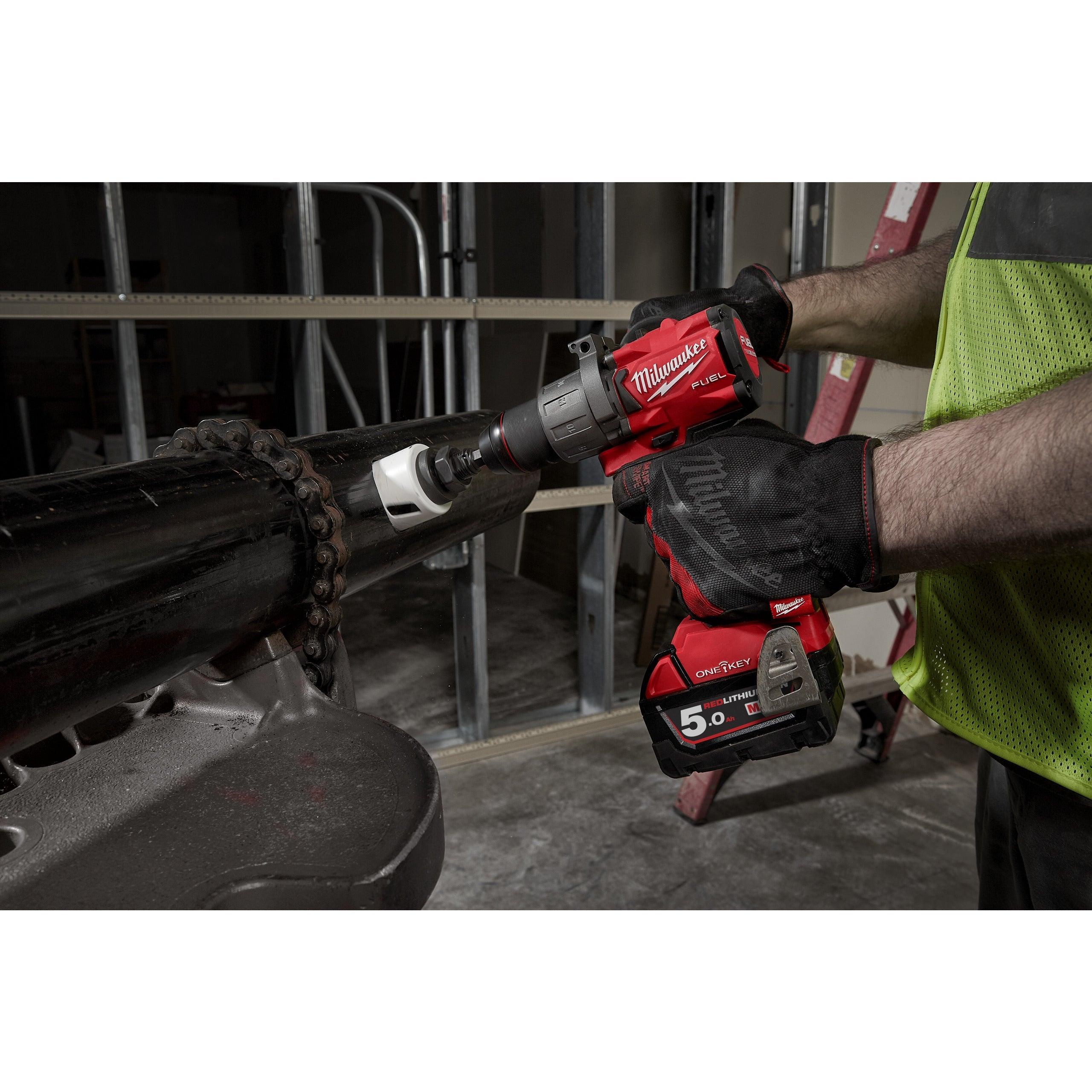 Mașină de găurit M18 FUEL™ ONE-KEY™ Milwaukee M18ONEDD2-502X, cod 4933464525, 2 x M18 B5 acumulator, M12-18 FC încărcător, cutie HD