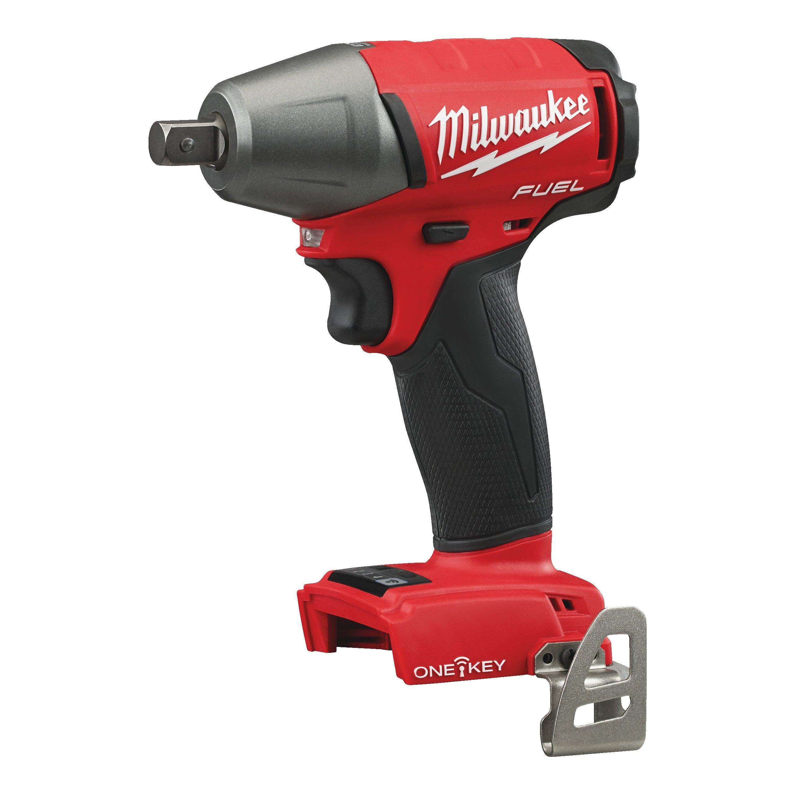 Cheie de impact Milwaukee 1/2″ 300Nm 18V M18ONEIWP12-0, ONE-KEY™ M18 FUEL™ cu pin de blocare, cod 4933451152, fără acumulator, fără încărcător, fără cutie - BIG STORE (Dynamic Tools SRL)