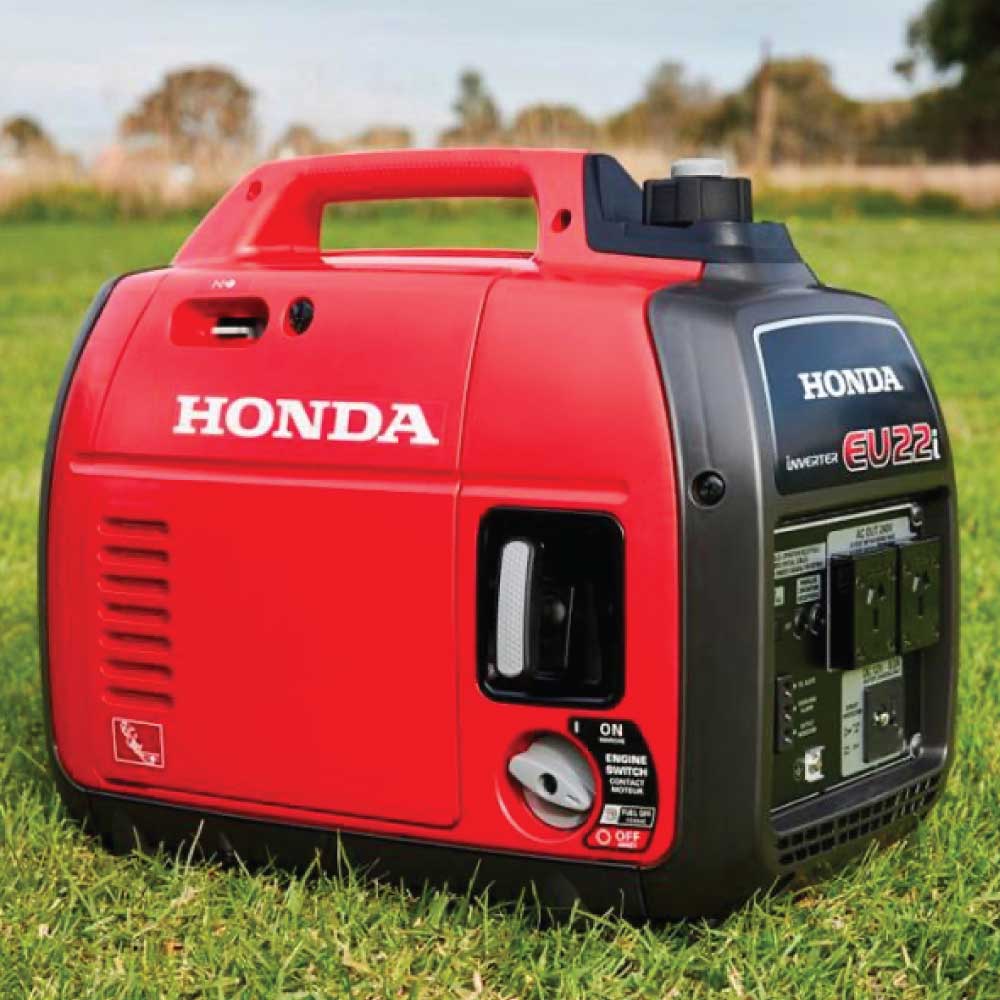 Generator curent monofazic Honda INVERTER EU22iT, 1,8kVA, motor Honda GXR120, 4CP, pe benzină, însonorizat, răcire cu aer