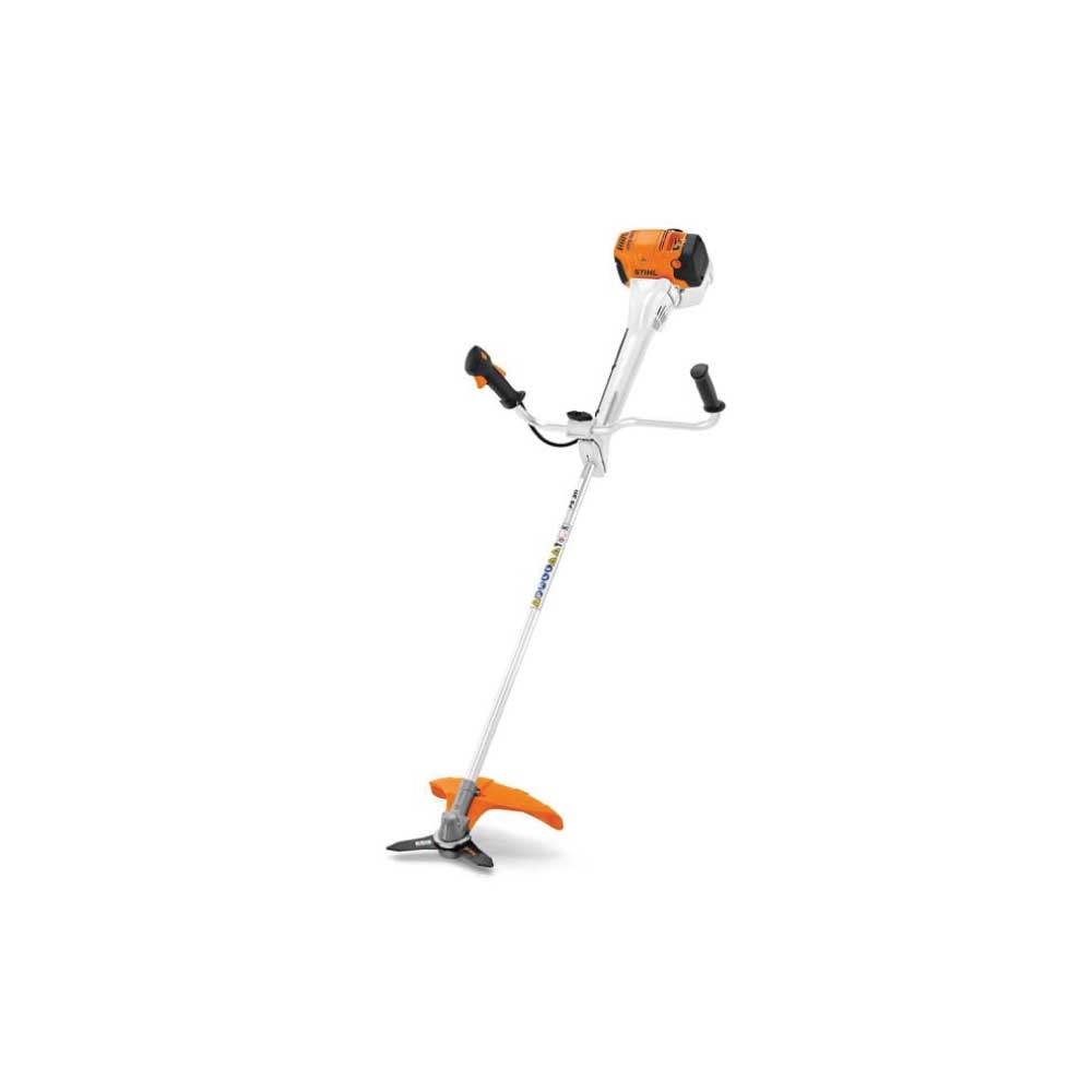 Motocoasă Stihl FS 311, benzină, 1.9CP, motor 2T, tehnologie 4-MIX, cuțit tufișuri (inclus) și cap tăietor cu fir (opțional), cod 41802000594