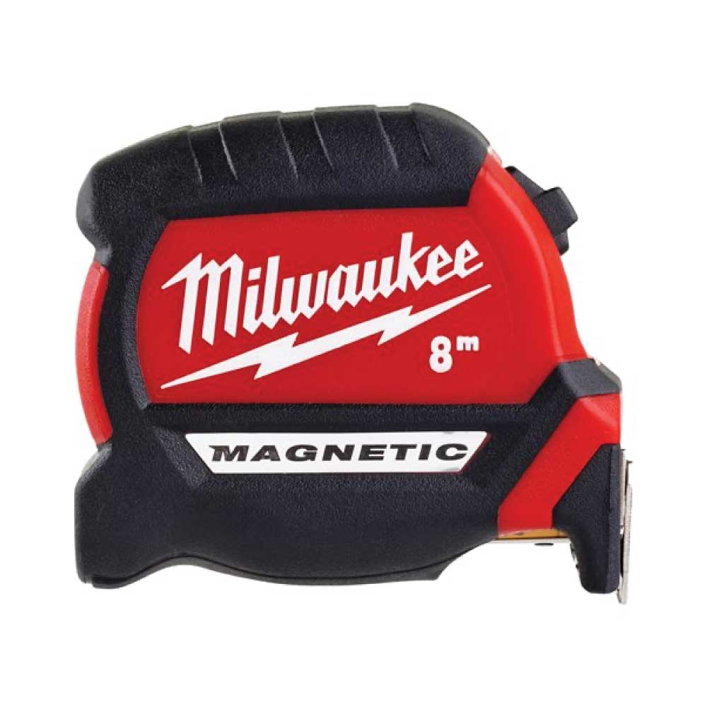 Ruletă cu magnet Milwaukee Premium GEN III, 8 m x 27 mm, cod 4932464600
