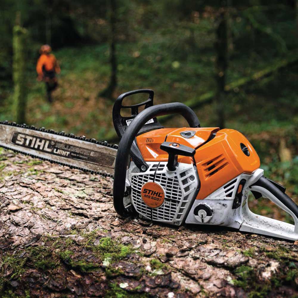 Motoferăstrău Stihl MS 500i, 6,8CP, 50CM, 3/8", tehnologie cu injecție, pompă ulei automată